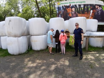 Piknik rodzinny w Lesie Łagiewnickim z okazji Dnia Matki i Dnia Dziecka, zorganizowany we współpracy z Fundacją Dzieciom [Idziemy Razem] oraz Strażą Miejską w Łodzi 26 maja 2019 r., <p>fot. A. Zaborowska</p>